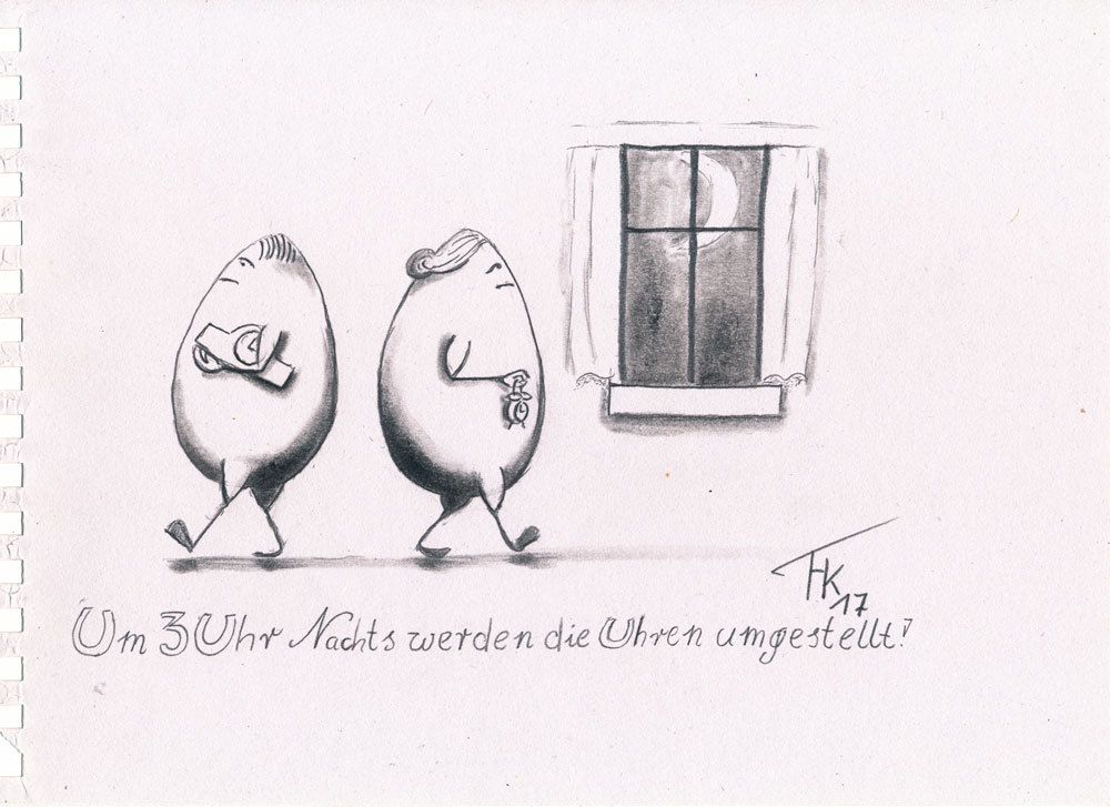 Cartoon: Uhrenumstellung 1