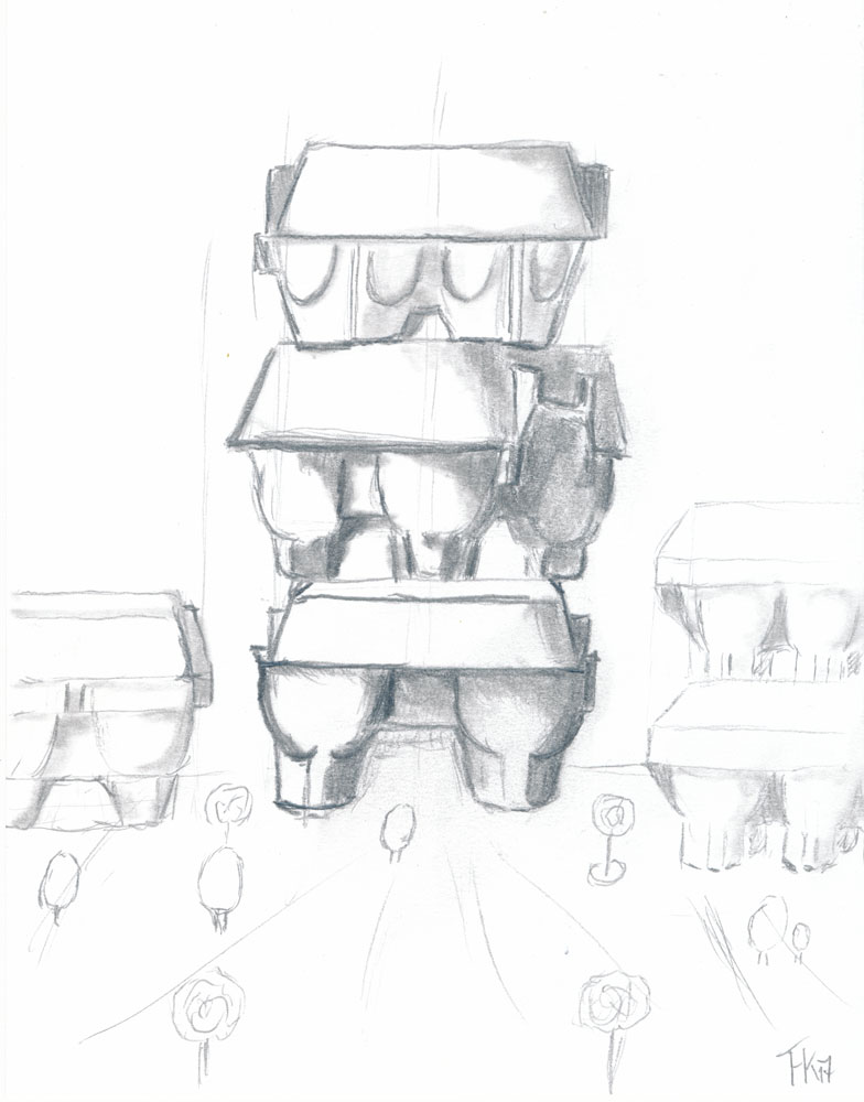 Concept Art / Character Design: Ei Tower 1