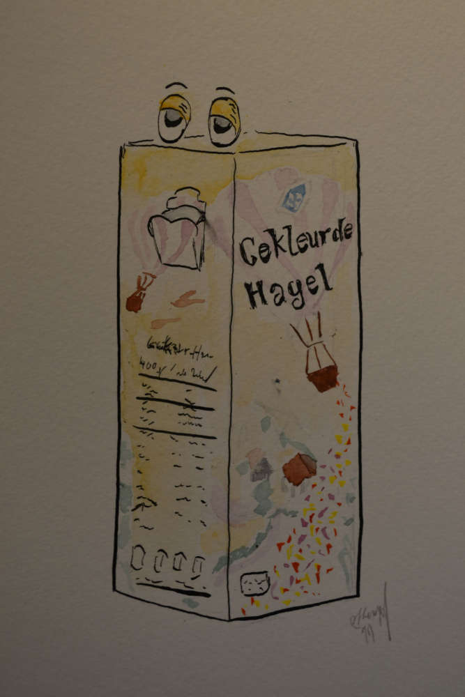 Illustration: Beim Frühstück 1