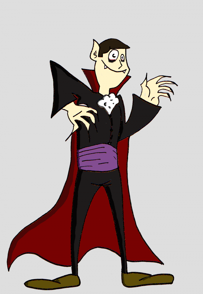 Concept Art / Character Design: Vampir ohne Hintergrund :D 1