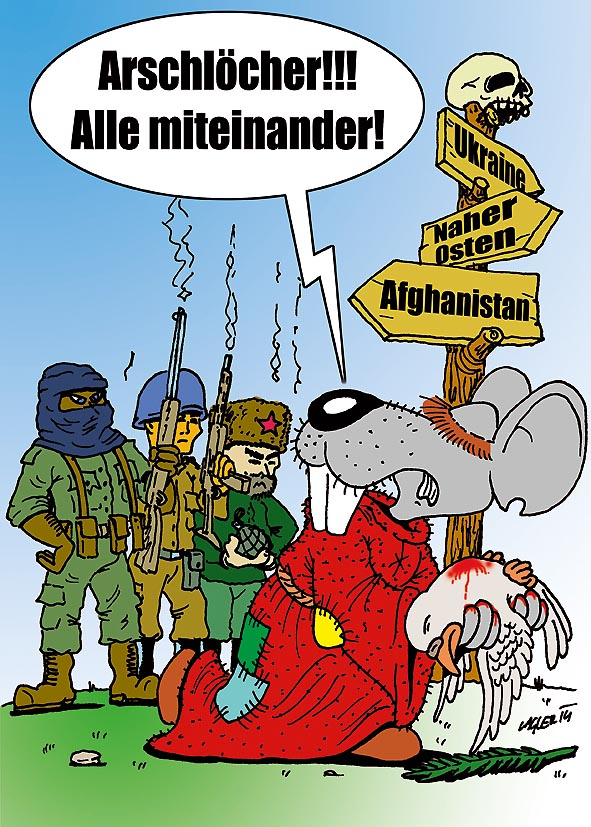 Illustration: Die Strassengler KirchenMaus und der Terror 1