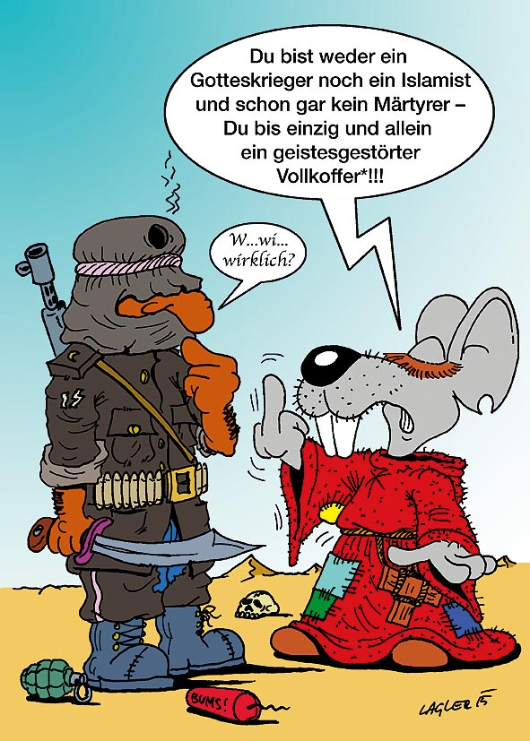 Illustration: Die Strassengler KirchenMaus und die 'Irrlehre'. 1