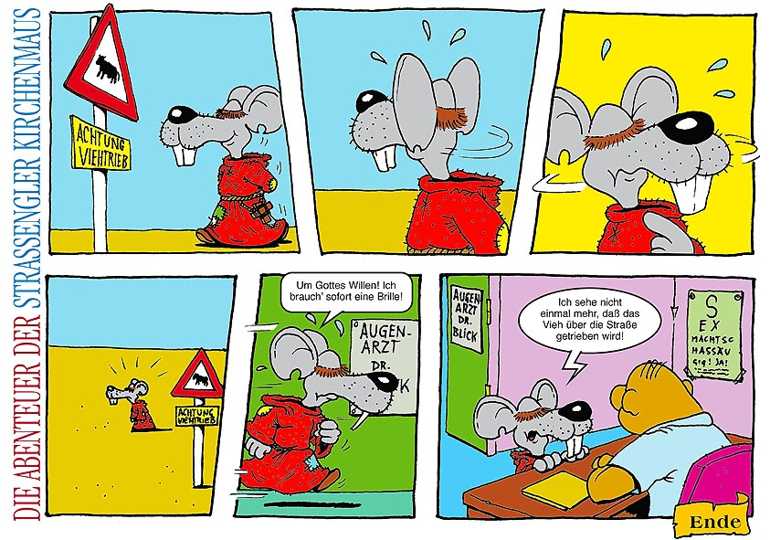 Comic: Die Abenteuer der Strassengler KirchenMaus III 1