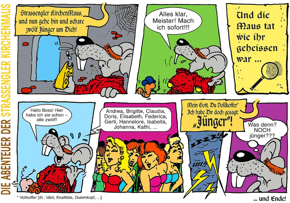 Comic: Die Abenteuer der Strassengler KirchenMaus VII 1