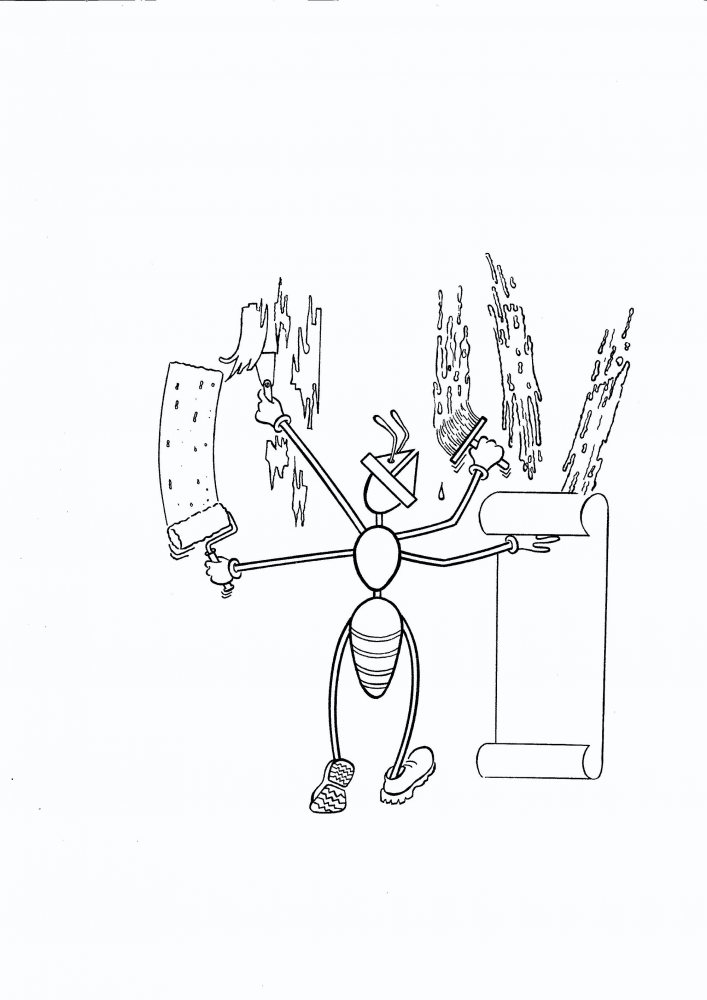 Cartoon: Fleissige Ameise 1