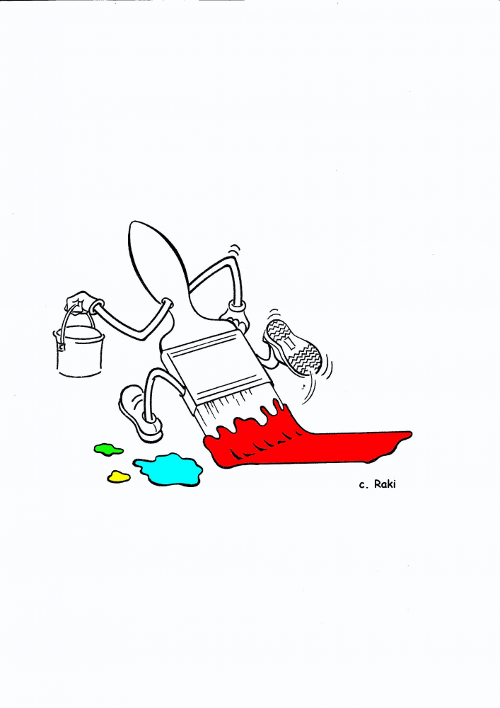 Cartoon: Laufender Pinsel 1