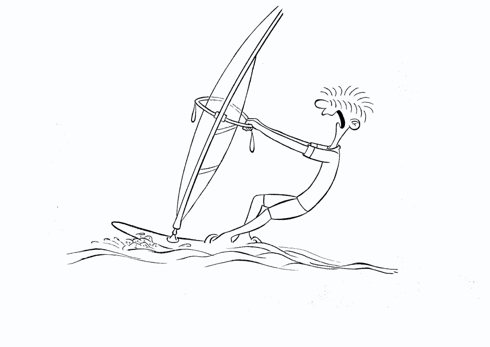 Cartoon: Der Surfer 1
