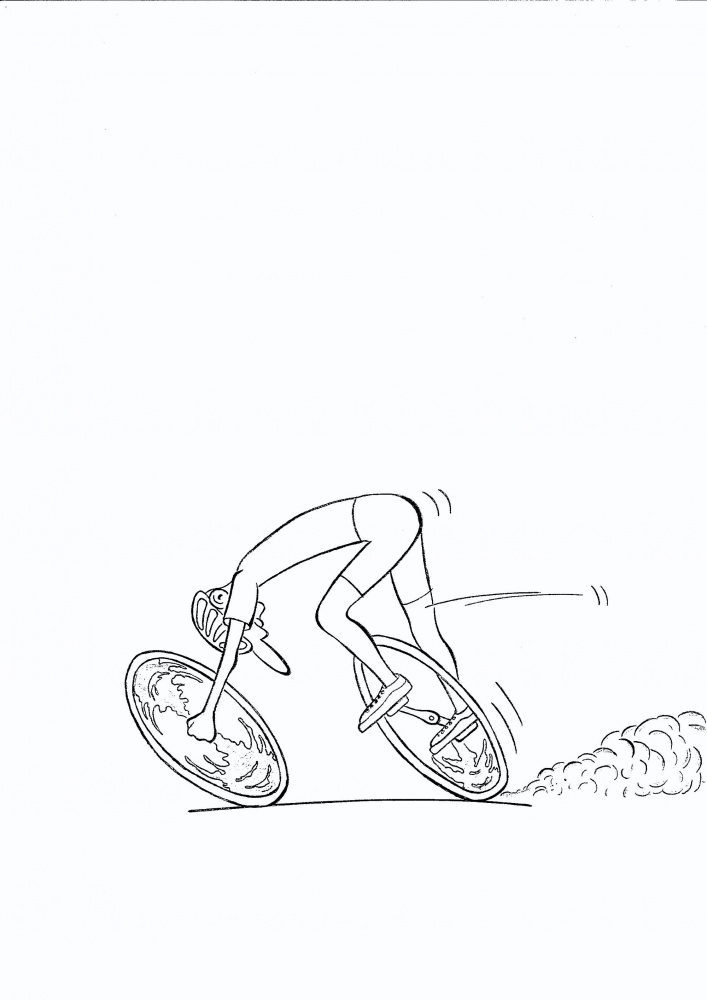 Cartoon: Der Rennfahrer 1