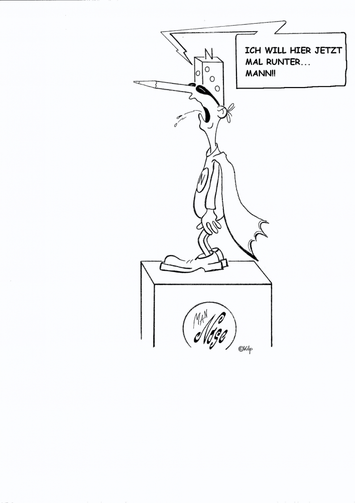 Cartoon: Nose-Man 1