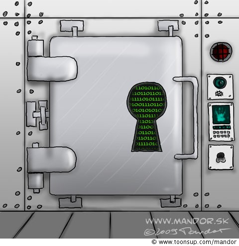 Cartoon: Internet and security 1