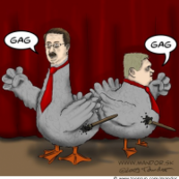 Politicians vs cartoonist