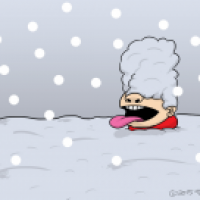 Heavy snowing