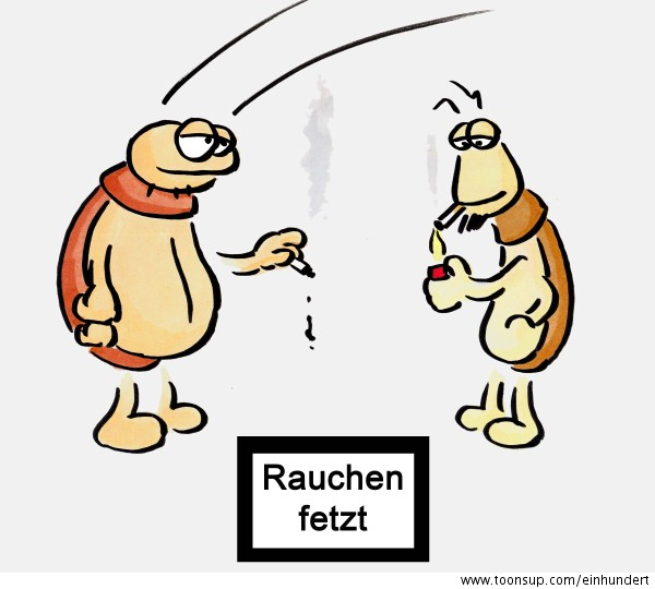 Cartoon: POKEY&AL 'Manifest für individuelles Recht auf Selbstzerstörung' 1