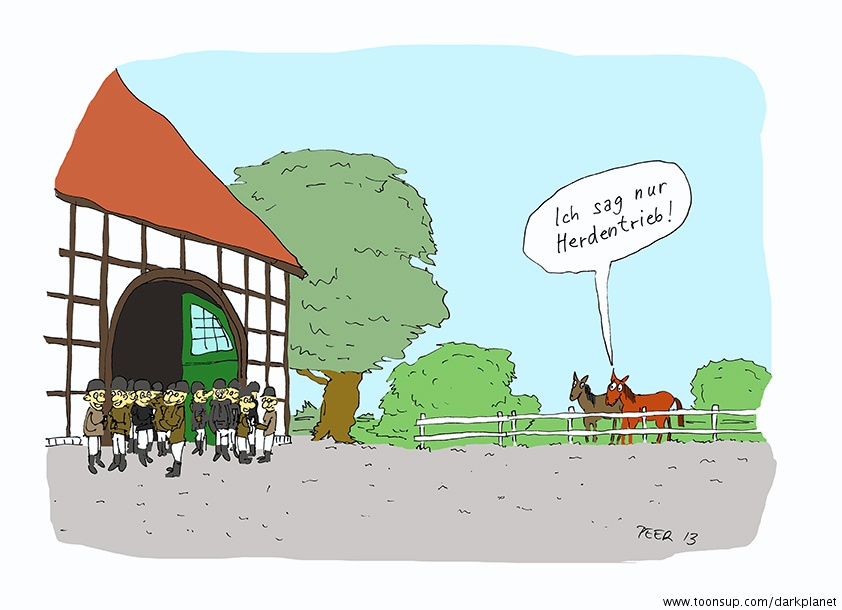 Cartoon: Herdentrieb 1