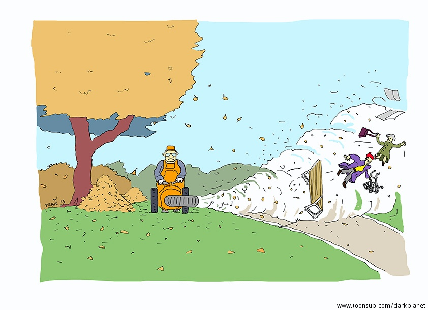 Cartoon: Herbststurm 1
