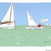 Finn Dinghy liegt vorn