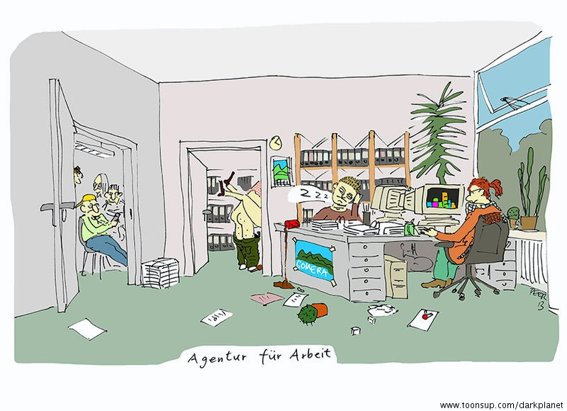 Cartoon: Agentur für Arbeit 1