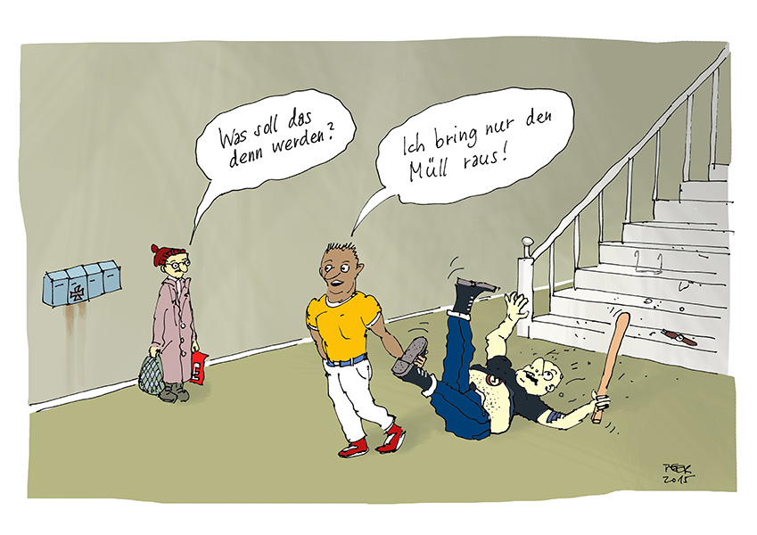 Cartoon: Müll muss raus! 1