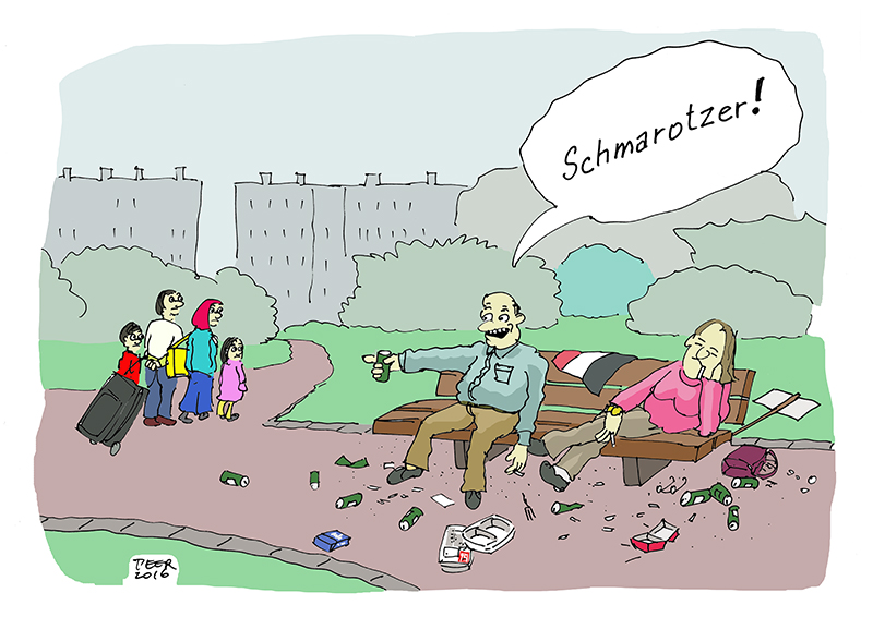 Cartoon: Schmarotzer 1