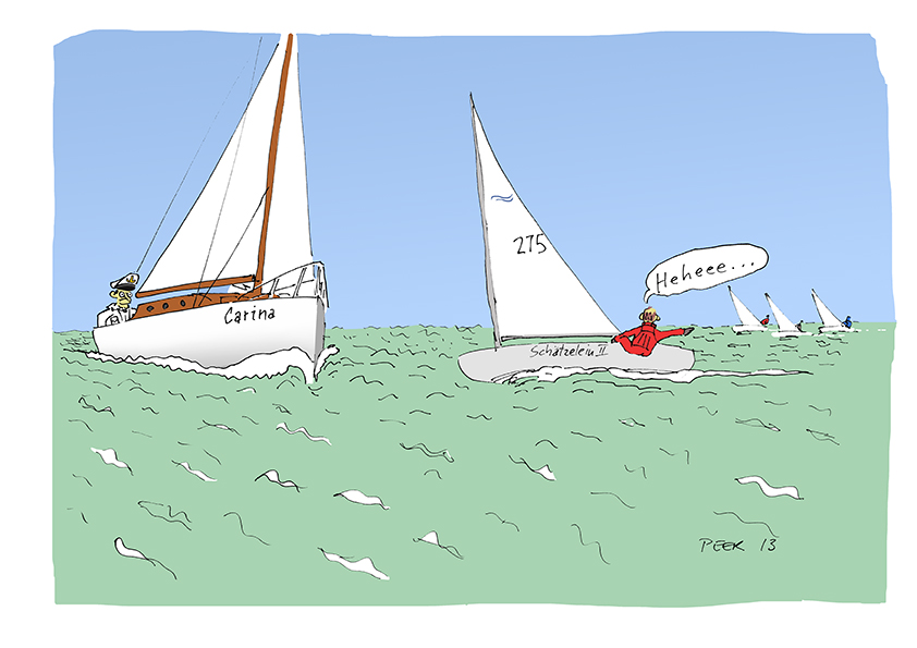 Cartoon: Finn-Dinghy ganz vorn 1