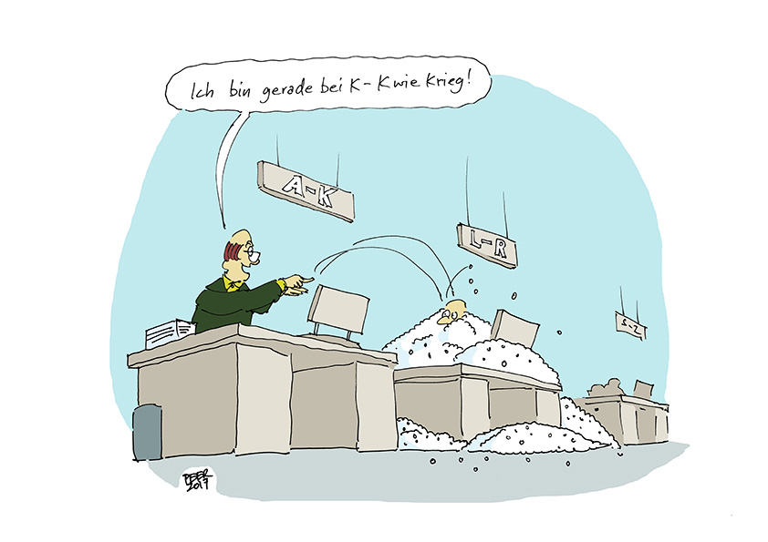 Cartoon: Der Papierkrieg 1