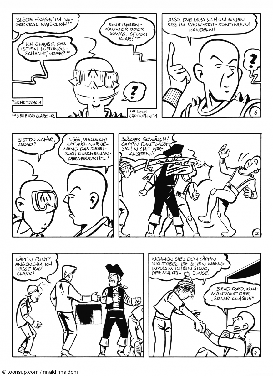 Comic: Ray Clark mit Torax, Cäpt'n Flint und Brad Ford 4 1