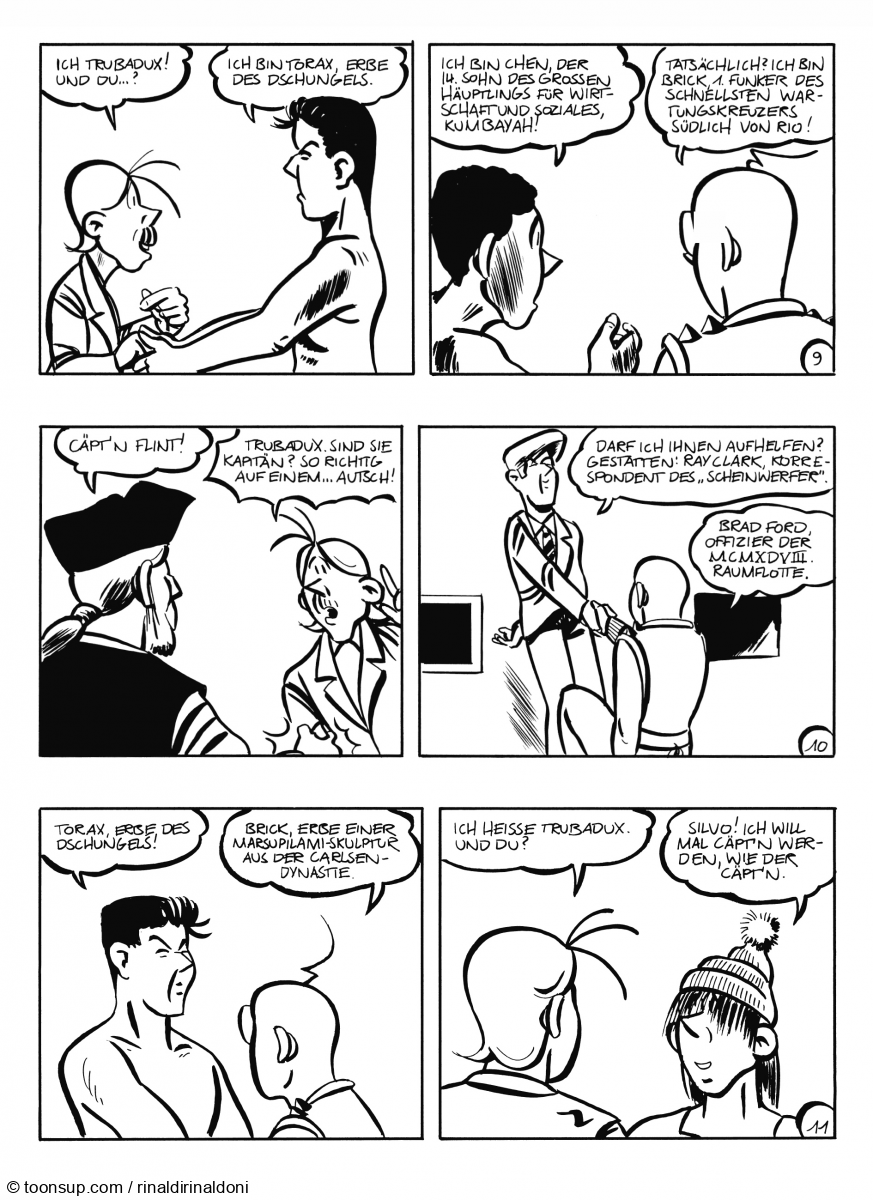 Comic: Ray Clark mit Torax, Cäpt'n Flint und Brad Ford 5 1
