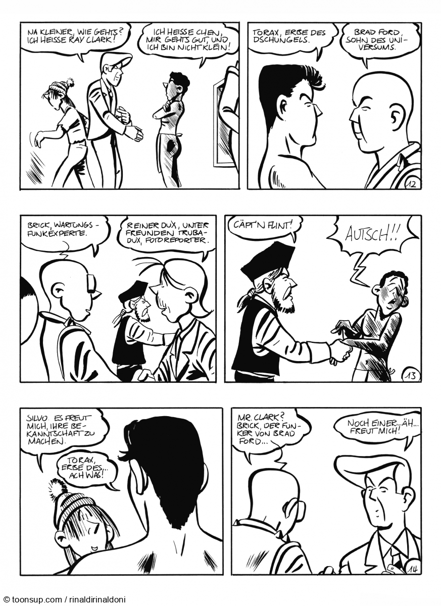 Comic: Ray Clark mit Torax, Cäpt'n Flint und Brad Ford 6 1