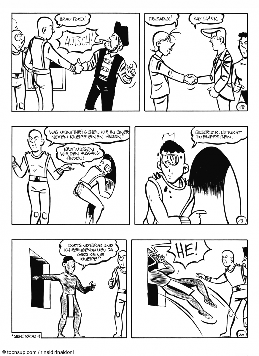 Comic: Ray Clark mit Torax, Cäpt'n Flint und Brad Ford 8 1