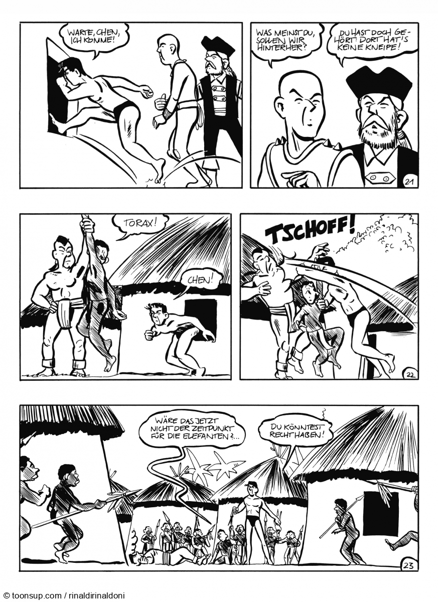 Comic: Ray Clark mit Torax, Cäpt'n Flint und Brad Ford 9 1