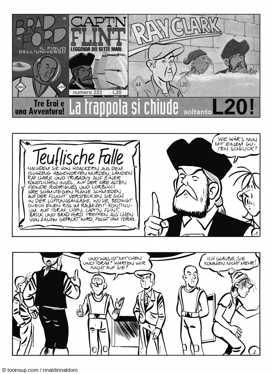 Comic: Ray Clark mit Cäpt'n Flint und Brad Ford 1 1