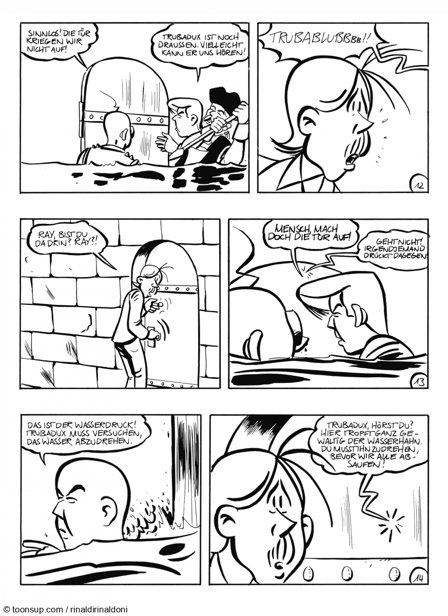 Comic: Ray Clark mit Cäpt'n Flint und Brad Ford 5 1