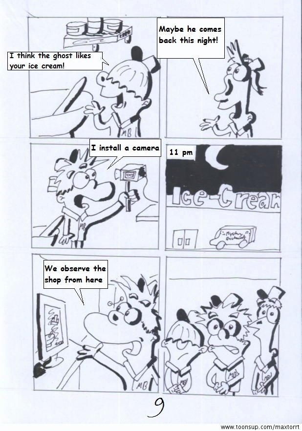 Comic: Mystery Bastards: Spooky ice cream 9