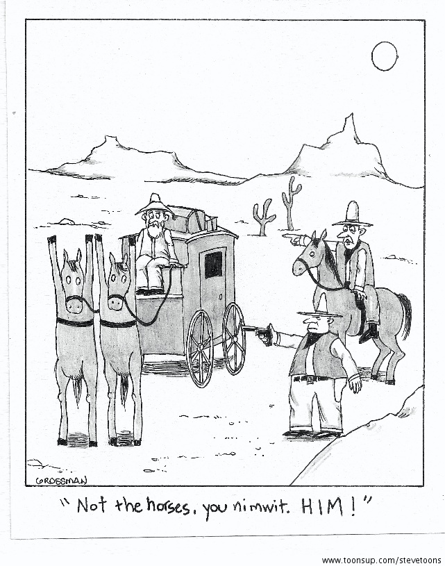 Cartoon: not the horses 1