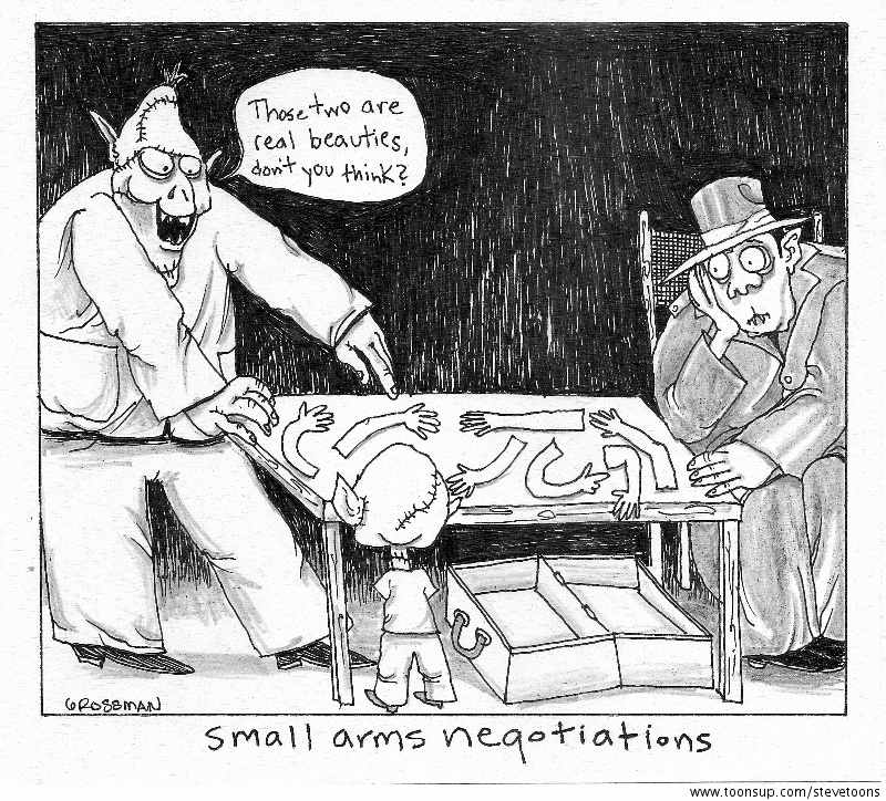 Cartoon: small arms negotiations 1