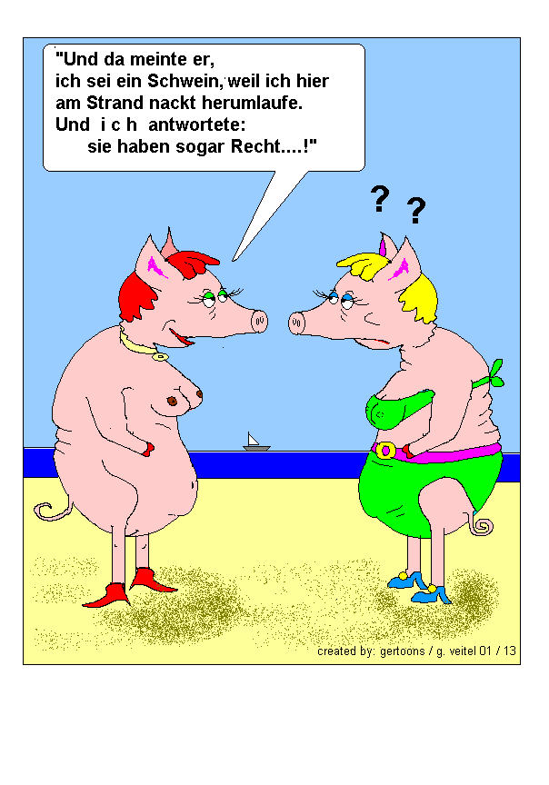 Cartoon: Schwein 1