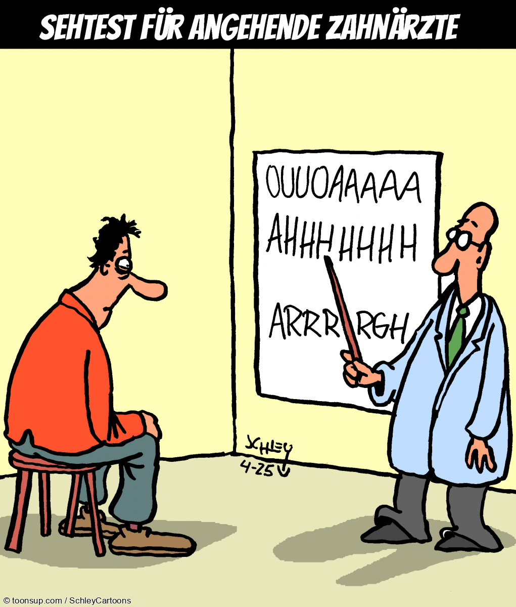 Cartoon: Sehtest 1