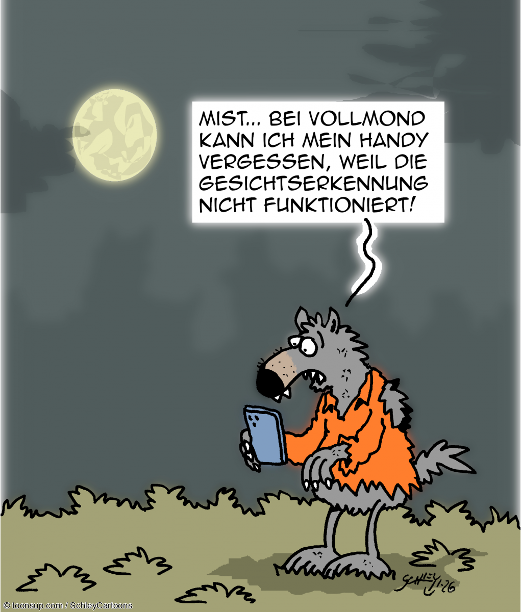 Cartoon: Werwolf-Probleme 1
