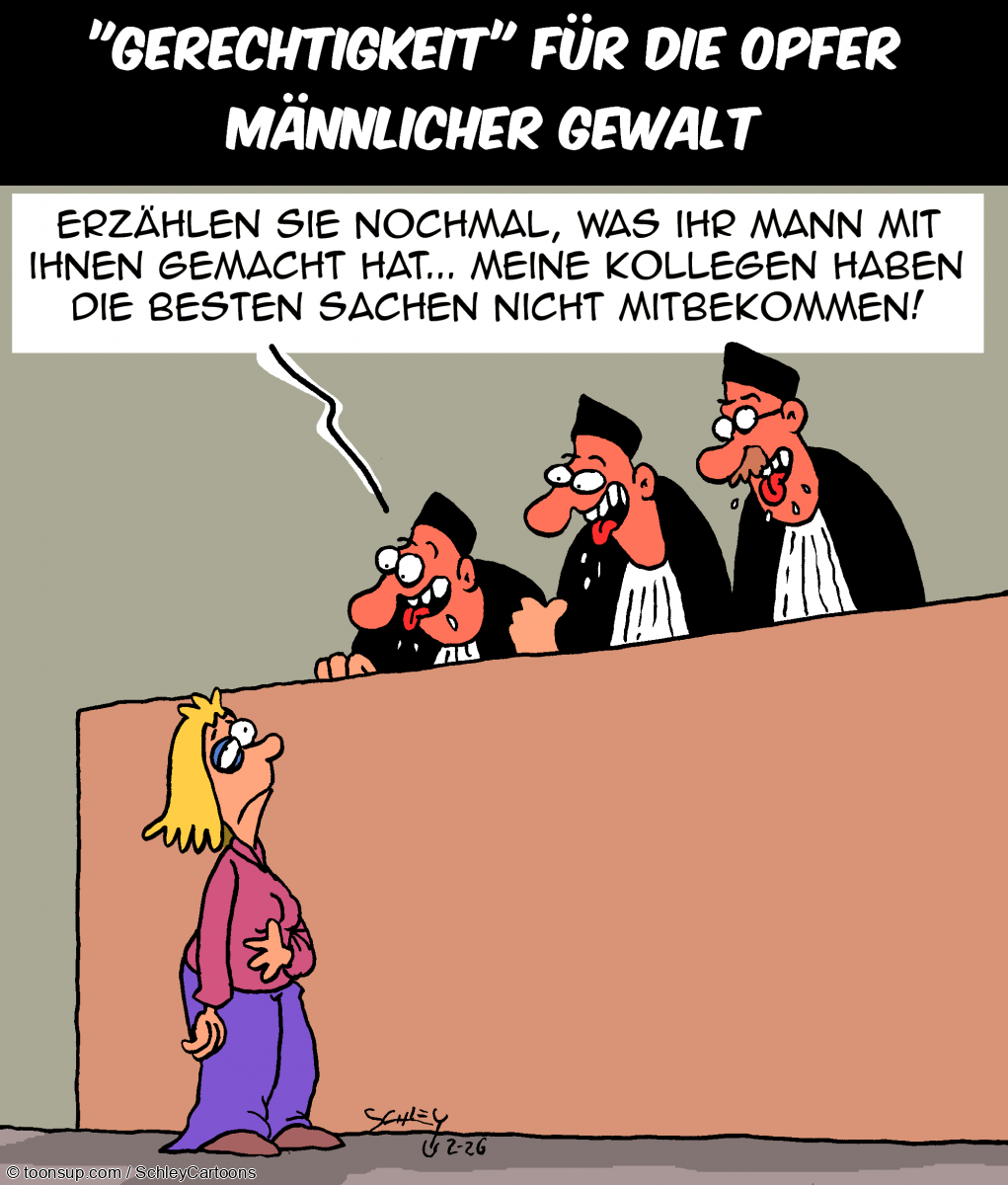 Cartoon: Gerechtigkeit für Frauen 1