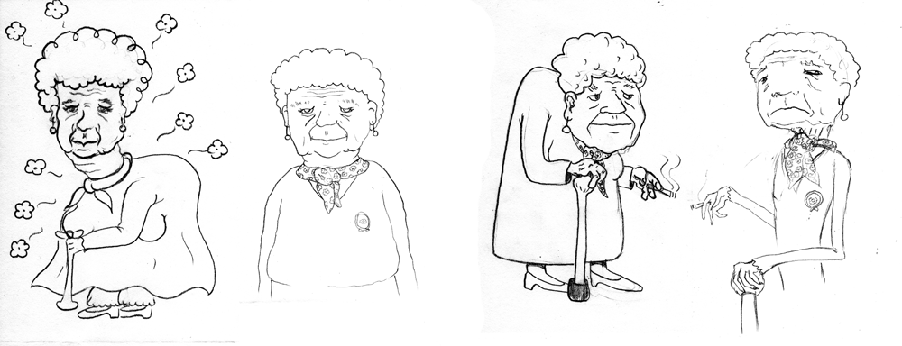 Concept Art / Character Design: 4x4 Omas 3