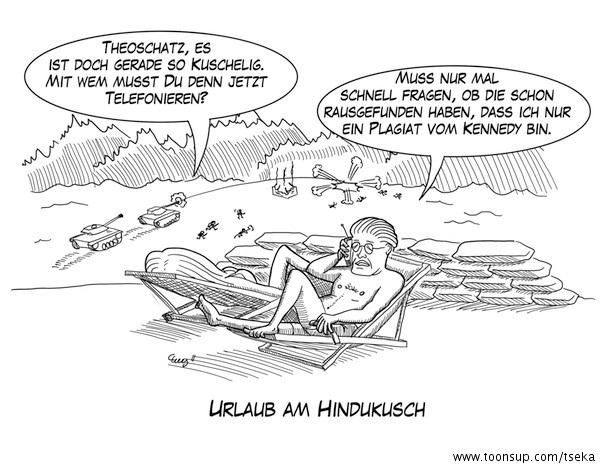 Karrikatur: Urlaub am Hindukusch 1
