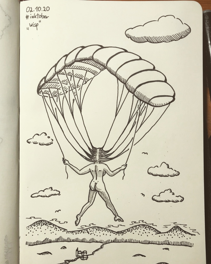 Cartoon: inktober2020-2-wisp 1