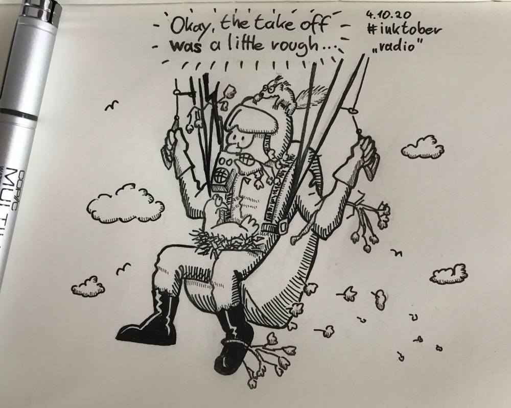 Cartoon: inktober2020-4-radio 1
