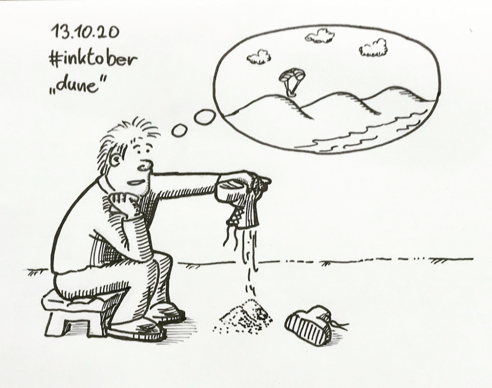 Cartoon: inktober2020-13-dune 1