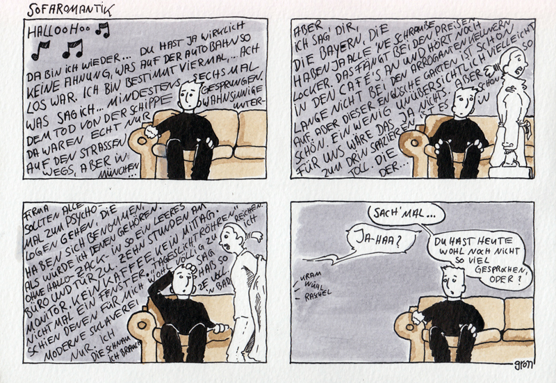 Comic: Sofaromantik - Schweigen 1