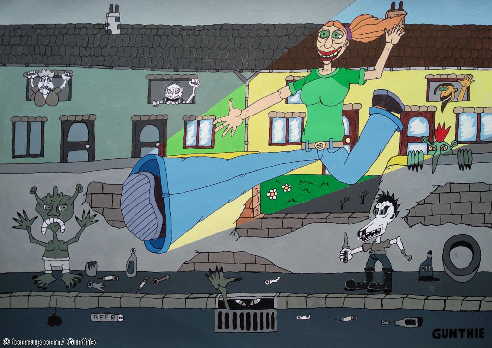 Illustration: Crossing the Wall 1