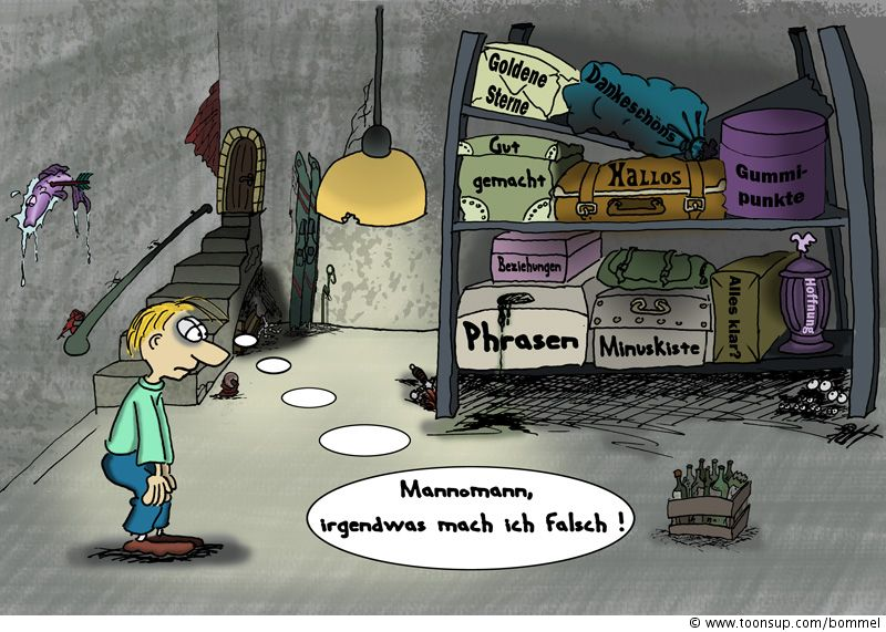 Cartoon: Den Keller voll 1
