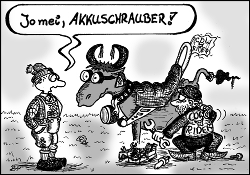 Cartoon: Akkuschrauber 1