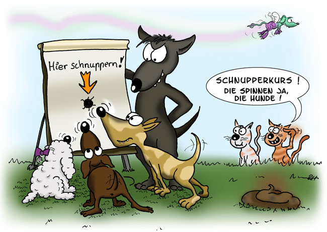 Cartoon: Schnupperkurs 1