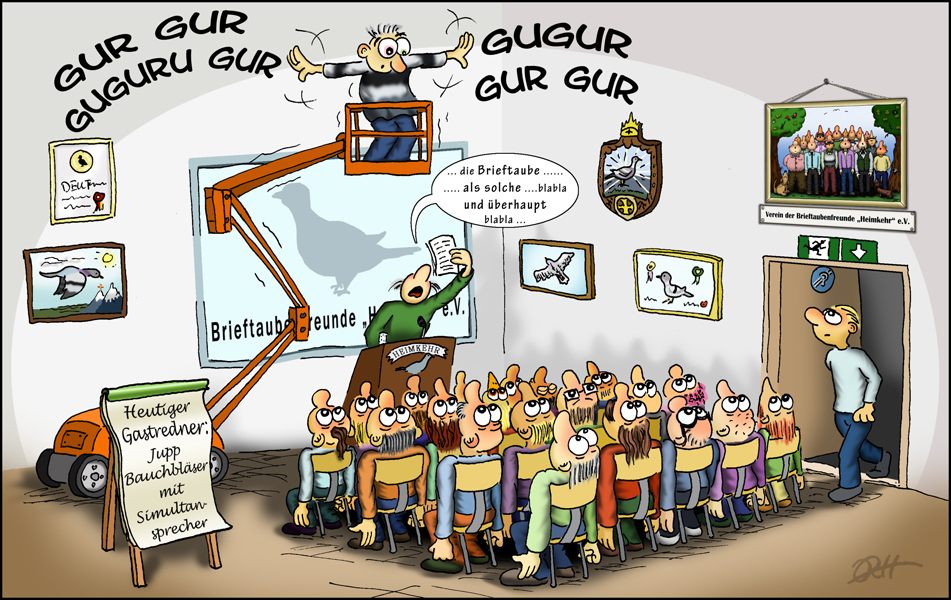 Cartoon: Vereinssitzung 1